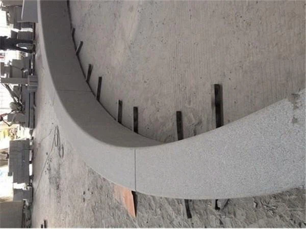 G654 dark grey granite garden kerb stones