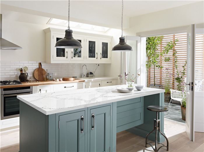 Calacatta binaco quartz countertop