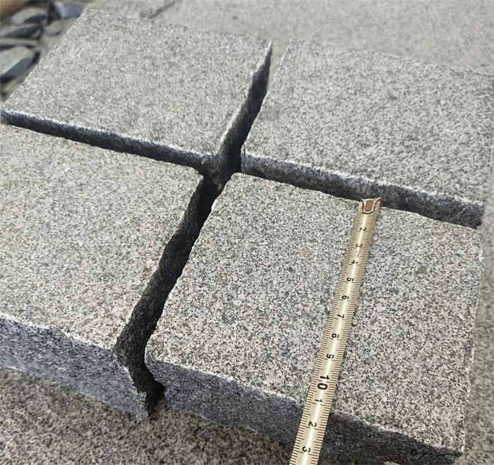 Black stone cube G654 granite