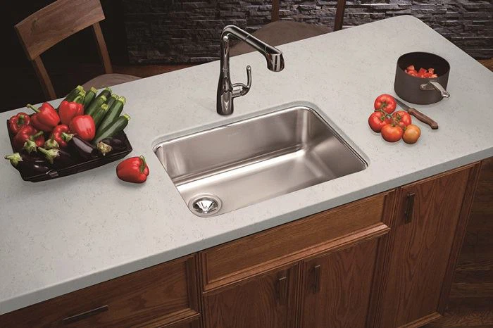 brown and white stone slab countertop