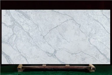 Dawb Quartz Nrog Grey Veins