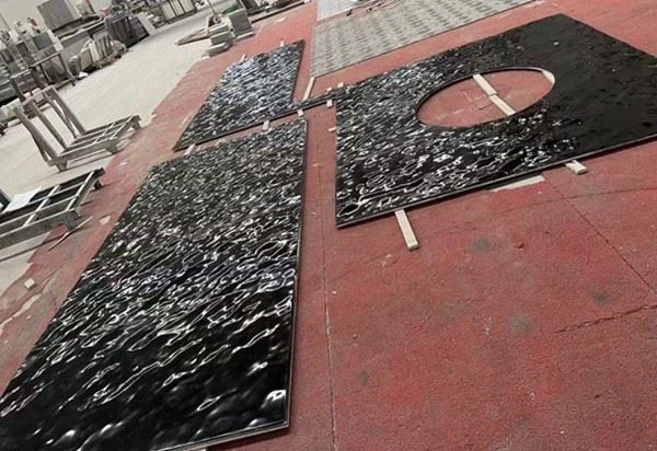Black Water Ripple Basalt Tiles