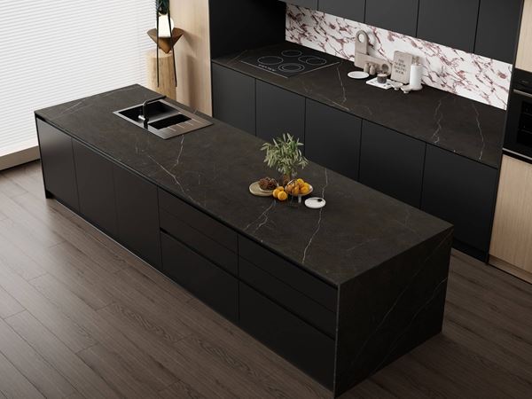 Xob Laim Dub Sintered Pob Zeb Countertop