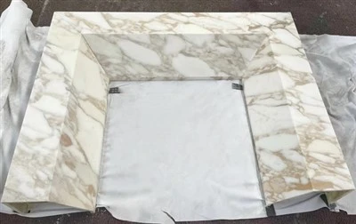 Calacatta Kub Marble Qhov cub Surround