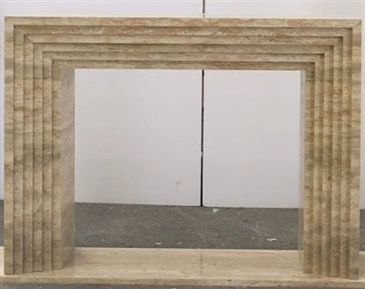 Travertine Slab Qhov cub