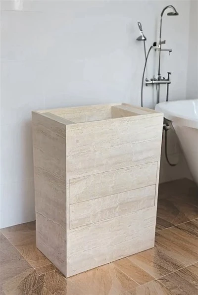 Travertine Vanity Dab
