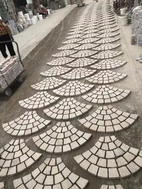 Yellow Granite Fan-shaped Tile